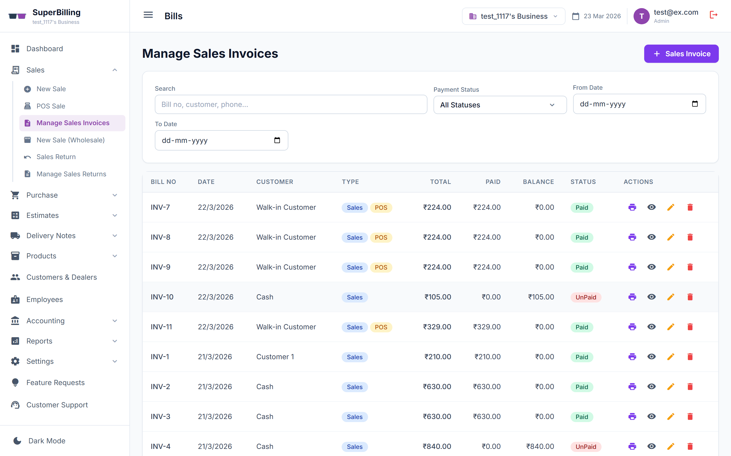 Super Billing Reports